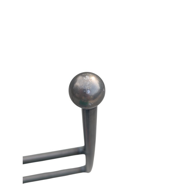 Vintage Postmodern Steel Wavy Magazine Rack Holder For Sale - Image 16 of 17