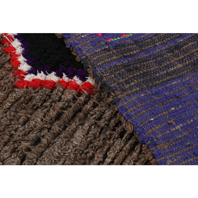 Textile Vintage Moroccan Rug With Polychromatic Diamond Medallion, From Rug & Kilim For Sale - Image 7 of 7