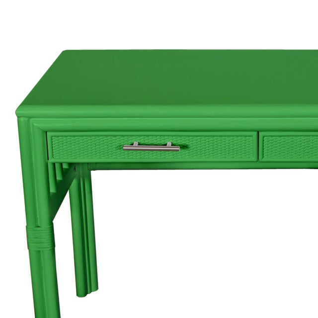 David Francis Colony Desk, Bright Green For Sale - Image 4 of 9