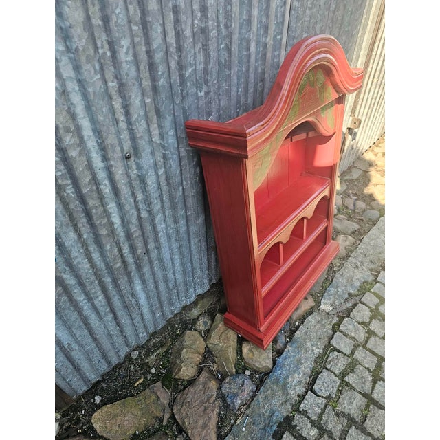 Wood Folk Style Wooden Cabinet, 1950s-1960s For Sale - Image 7 of 10