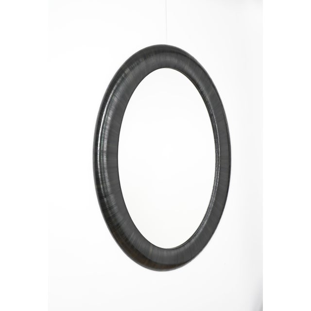 Oval Mirror Frame- - A Tribute to Jean-Micael Frank Designed and crafted By Val Khvan, this elegant oval mirror pays...