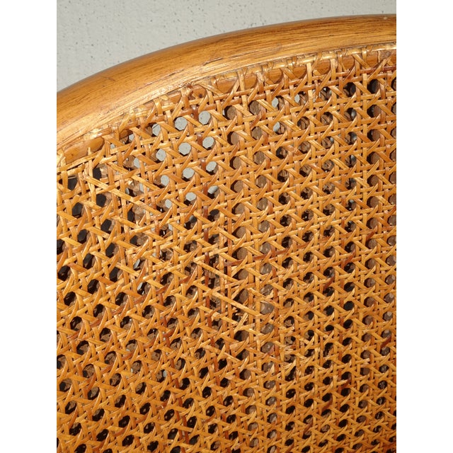 Pair of Vintage French Country Bamboo Barrel Chairs ~ McGuire Style For Sale - Image 11 of 18