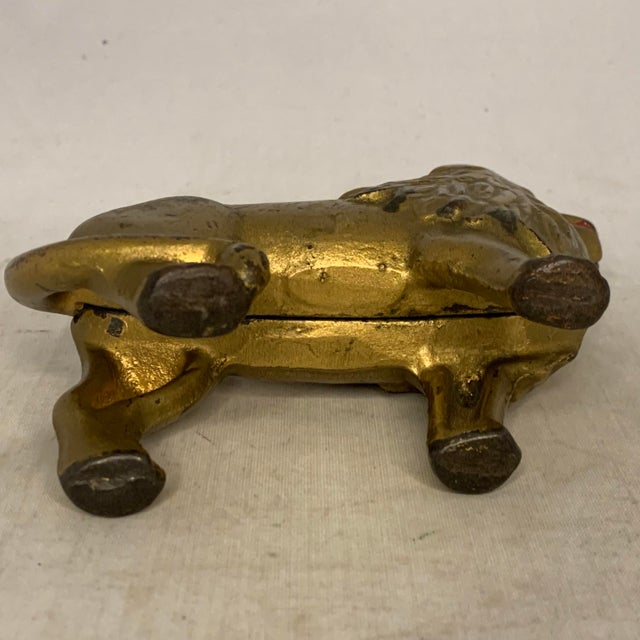 Antique Hubley Cast Iron Lion Still Bank, c. 1910s For Sale - Image 6 of 10