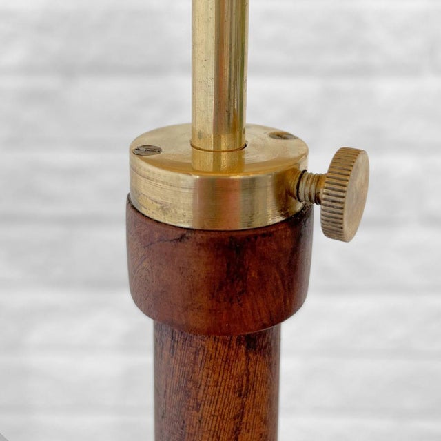 Floor Lamp in Birch and Brass from Nybro Svarveri, Sweden, 1940s For Sale - Image 10 of 14