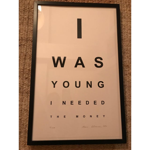 Eye Chart I Was Young I Needed The Money 
