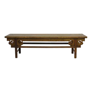 Low 75" Inch Long Antique Chinese Bench Console Table