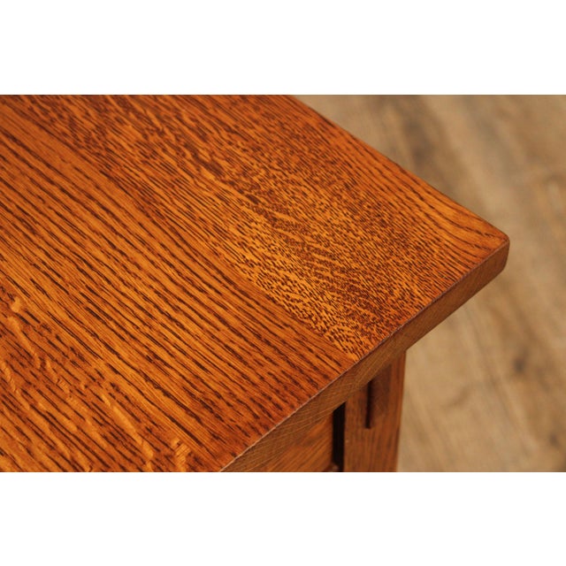 Stickley Mission Collection Oak One Drawer End Table For Sale - Image 10 of 12