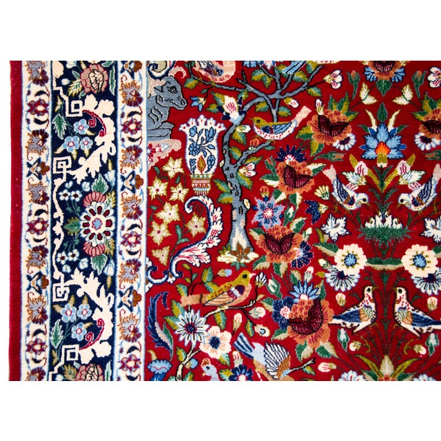 Vintage Isfahan Rug For Sale - Image 11 of 15