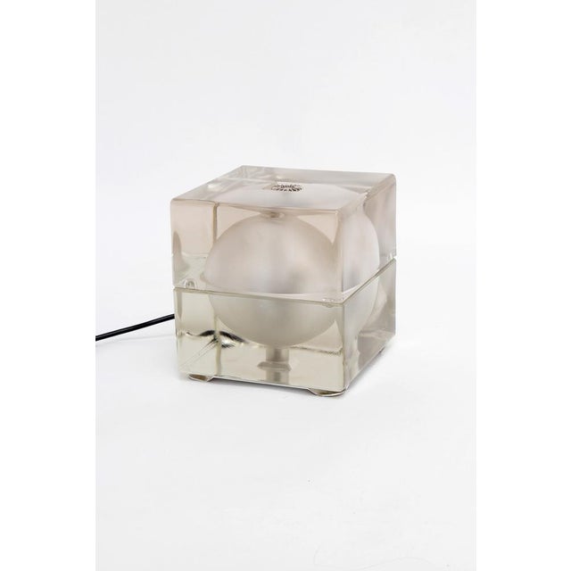 Cubosfera Table Lamp with Meta, Chrome & Glass by Alessandro Mendini and Alessandro Guerriero for Fidenza Vetraria, Italy, 1968 For Sale - Image 14 of 14