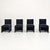 Blue Velvet Model 401 Break Chairs by Mario Bellini for Cassina, 1980s, Set of 4 For Sale - Image 14 of 18