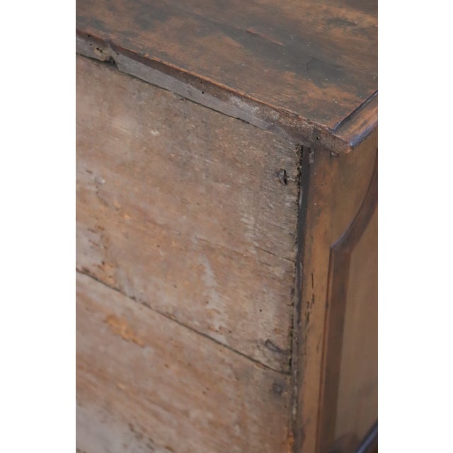 Antique Walnut Nightstand with 3 Drawers, 1600s For Sale - Image 16 of 17