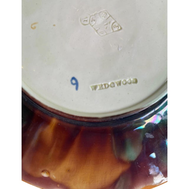 Ceramic Wedgwood Majolica Plate For Sale - Image 7 of 7