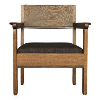Low Art Deco Armchair by Hendrik Fels for L.O.V. Oosterbeek, 1930s For Sale