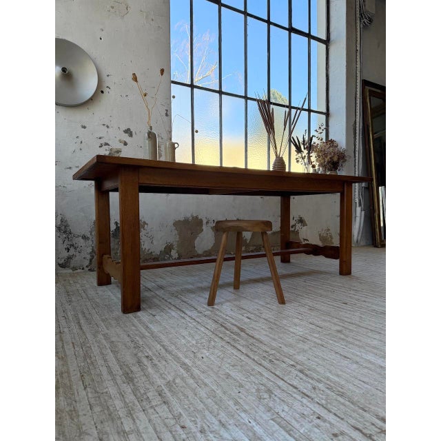 Oak Farm Table, 1970s For Sale - Image 15 of 18