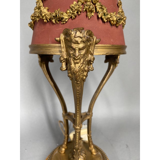 Metal Antique French Louis XVI Desk/Table Lamp For Sale - Image 7 of 10