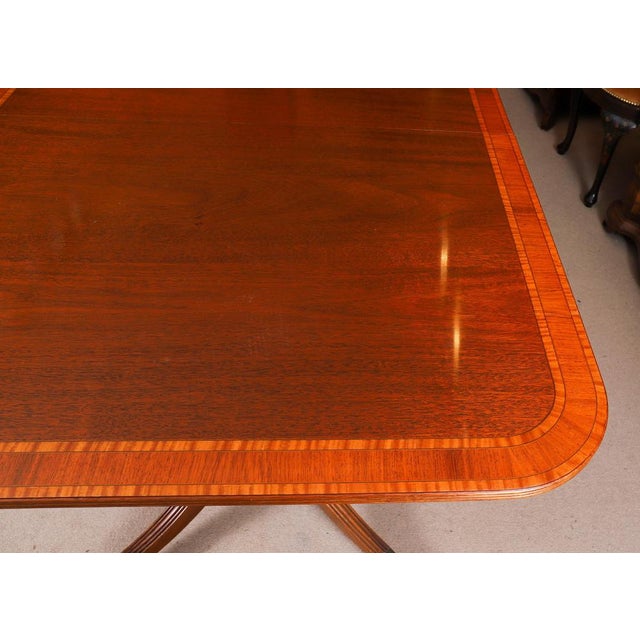 Vintage 20th Century Regency Revival Dining Table & Chairs from William Tillman, Set of 9 For Sale - Image 10 of 18