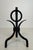 Metal Pair of modernist wrought iron andirons For Sale - Image 7 of 12