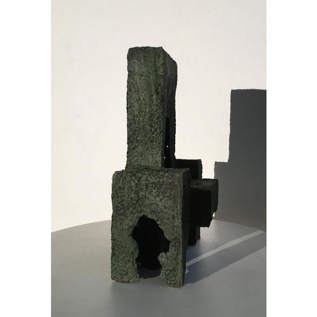 Italian Cast Iron Abstract Sculpture by Urano Palma, 1985 For Sale - Image 10 of 18