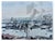 Jean-Eugène Bersier, The Port of Algiers, Watercolor on Mimeographed Paper For Sale - Image 3 of 7