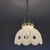 Farmhouse White Acrylic Modular Hanging Light Small Chandelier, Ukraine, 1970s For Sale - Image 3 of 16