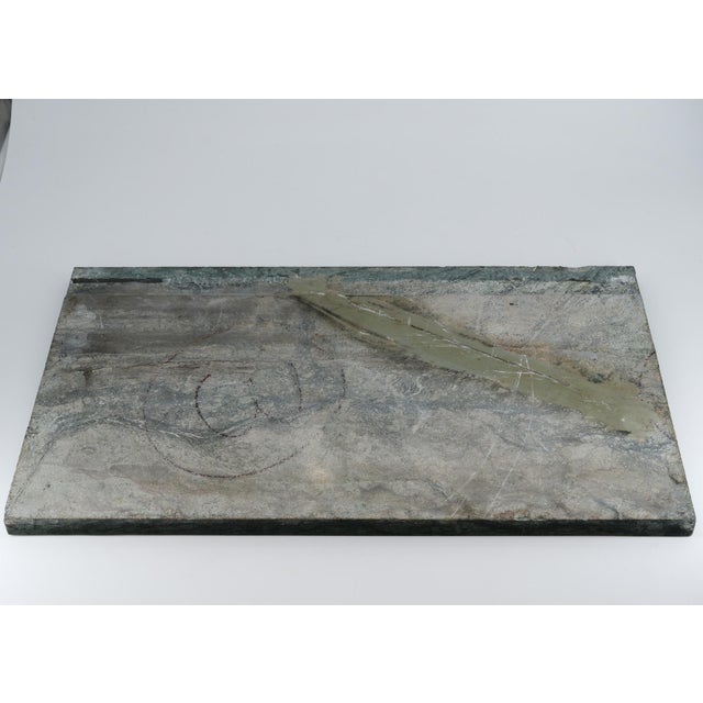 Small Early 19th Century Green Alps Marble, Mahogany and Gilt Console Table For Sale - Image 12 of 18