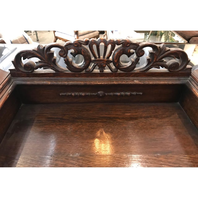 Antique Spanish Style Dark Wood Sideboard Chairish
