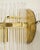 Italian Mid 20th Century Brass and Glass Italian Sconce For Sale - Image 3 of 7