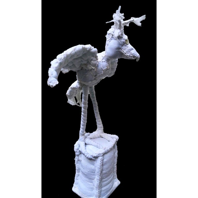 Corentin Bird Whimsical Textile Bird Sculpture, 2010s For Sale - Image 6 of 6