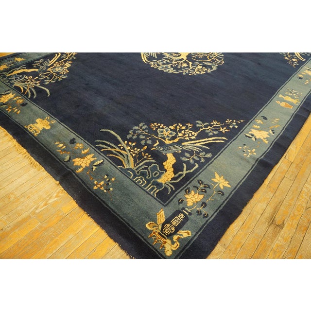 Antique Chinese Peking rug, Measures: 8' 9''x11' 5''.
