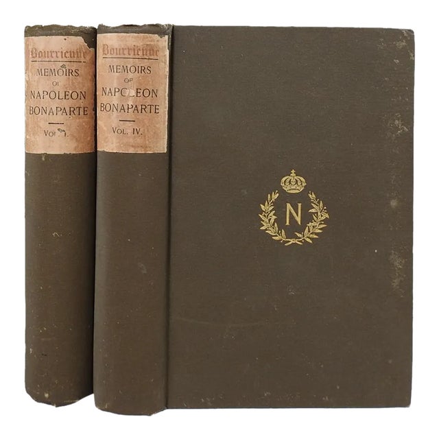 1900 Memoirs of Napoleon Bonaparte Books - a Pair For Sale