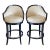 Oscar Barstool in Schumacher Upholstery – Set of 2 From the Madeline Stuart Collection For Sale