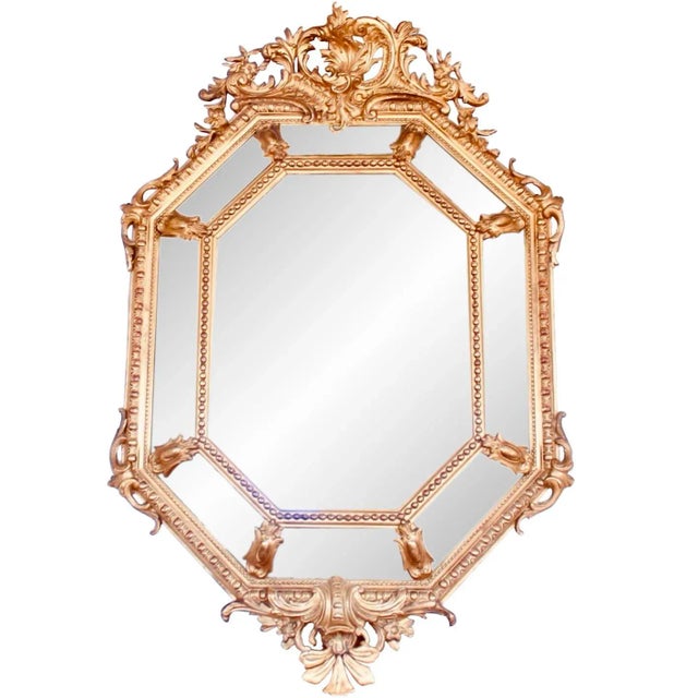 French Gilt Wood Belle Époque Cushion Mirror For Sale - Image 13 of 13