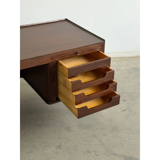 1960s Danish Modern Mohagony Desk For Sale - Image 16 of 16