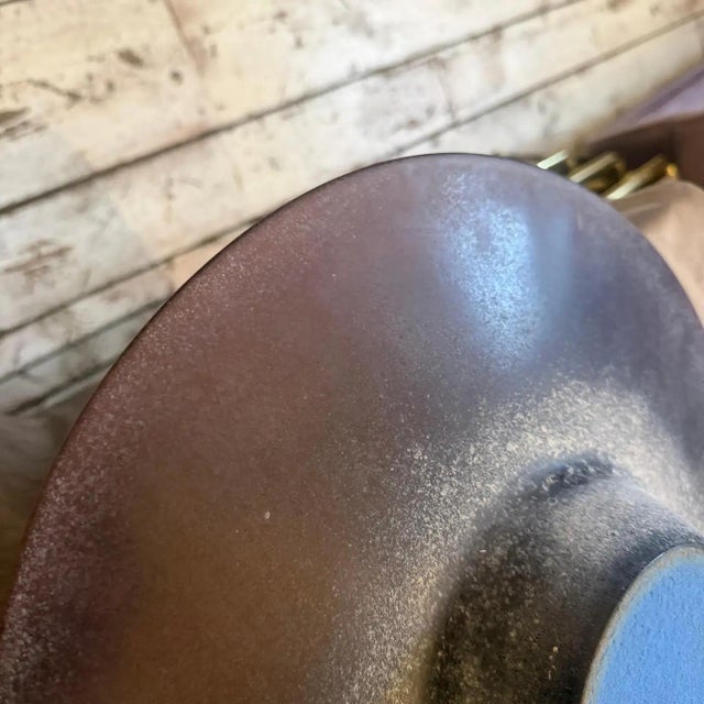 1980s Modern Purple Scavo Murano Glass Centerpiece Attributed to Cenedese For Sale - Image 14 of 14