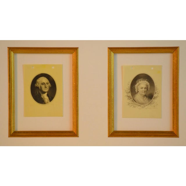 Antique cellulite set of images of George & Martha Washington. Cellulite was use for many things around 1880-1940. Museum...