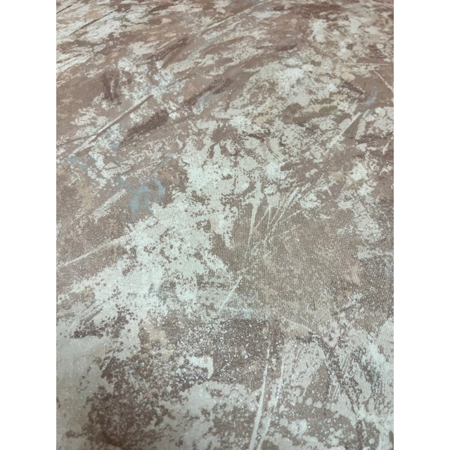 Textile Post Modern Oversized Swivel Chair For Sale - Image 7 of 8