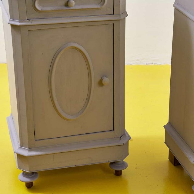 Dove Grey Bedside Tables, 1930s, Set of 2 For Sale - Image 3 of 16