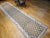 Vintage Persian Qazvin Tribal Kilim Runner, Handwoven Allover Paisley Pattern, Brown & Ivory, 4’ x 18’ For Sale - Image 17 of 17