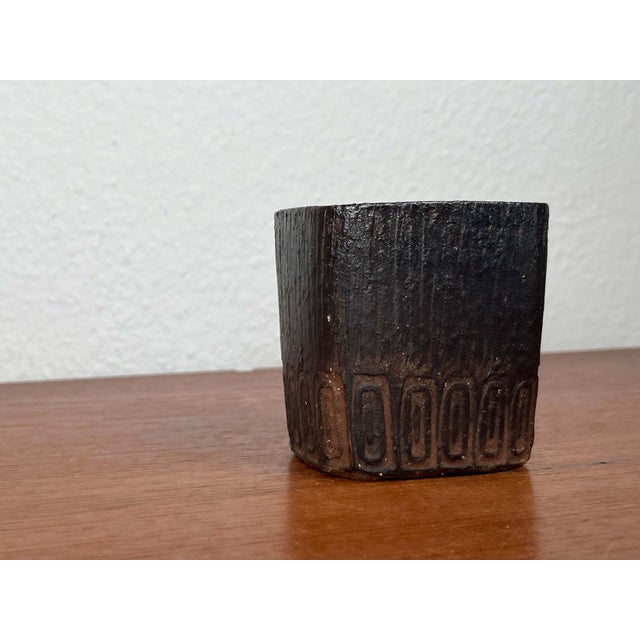 Ceramic Mid-Century Modern Danish Studio Pottery Bowl by Jytte Trebbien and Harry Nielsen for Tusbo, 1960s For Sale - Image 7 of 17