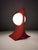 Plastic Red Acrylic Area Type Table Lamp attributed to Neal Small, 1960s For Sale - Image 7 of 10