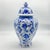 Ceramic Handmade Ceramic Faceted Ginger Jar (30cm) – Classic Blue & White Lotus Pattern – Large Lidded Decor For Sale - Image 7 of 9
