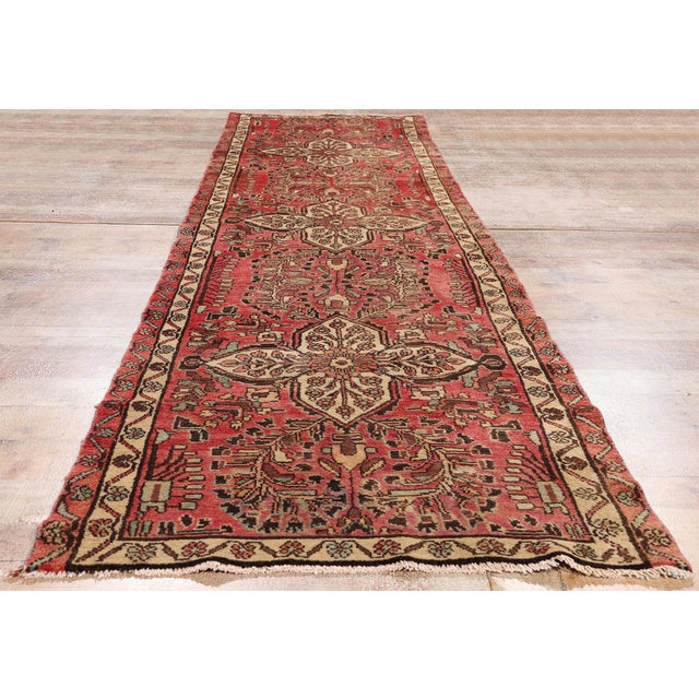 Vintage Persian Dergazine Hamadan Rug, 02'11 X 12'01 For Sale - Image 9 of 10