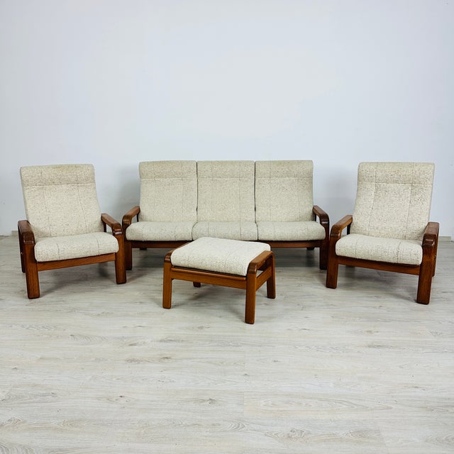 Danish Three-Seater Sofa by Hs Design For Sale - Image 9 of 9