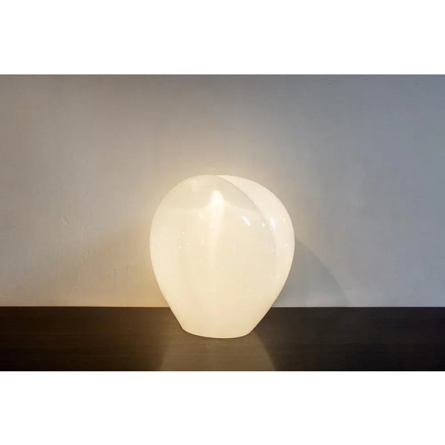 Murano glass table lamp. Nonzolo L428 model Designer Michael Red Showy manufacturer 70's I have official proof of...