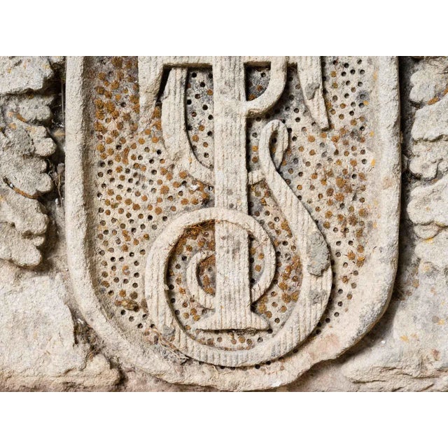 Shabby Chic Antique Cut Stone Fragment For Sale - Image 3 of 4