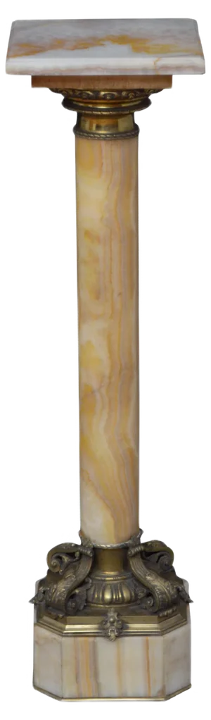 19th Century Onyx Column