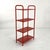 Red Standing Shelf in Perforated Metal, 1980s For Sale - Image 6 of 8