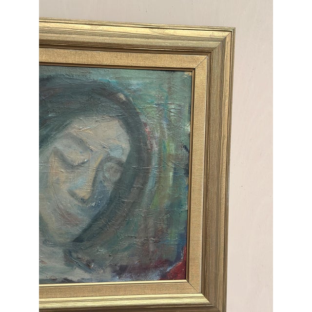Eric Seth Lundberg, Portrait, 1942, Oil Painting on Panel, Framed For Sale - Image 11 of 18