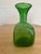 1970s Vintage Mid-Century Modern Italian Green Glass Decanter/Carafe Empoli Italy For Sale - Image 9 of 11