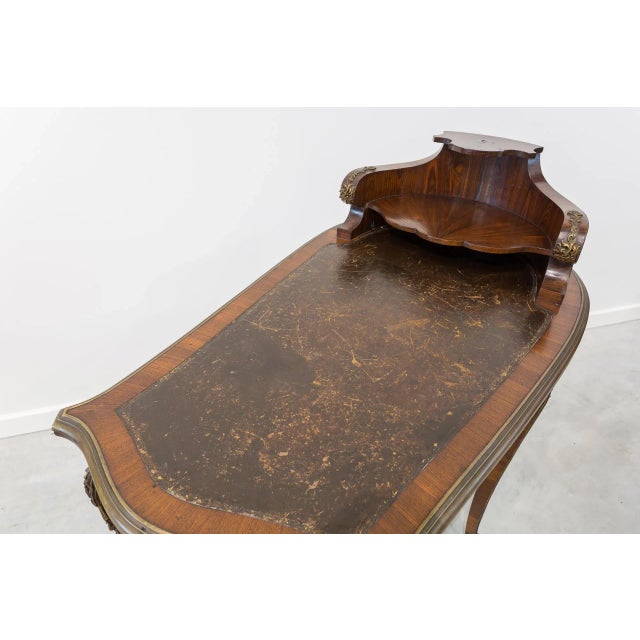 Baroque Antique 19th Century Walnut Desk For Sale - Image 3 of 6